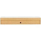 Temple &amp; Webster Talia Travertine-Look Wall-Mounted TV Unit