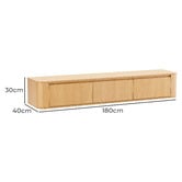 Temple &amp; Webster Talia Wall-Mounted TV Unit