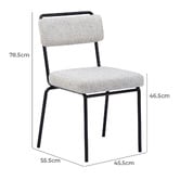 Temple &amp; Webster Light Grey Orleans Dining Chairs