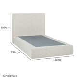 Temple &amp; Webster Mallo Upholstered Bed Frame