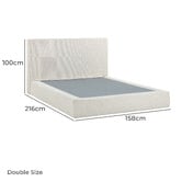Temple &amp; Webster Mallo Upholstered Bed Frame