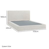 Temple &amp; Webster Mallo Upholstered Bed Frame