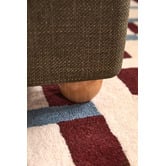 Temple &amp; Webster Bonnie Upholstered Ball Foot Bed