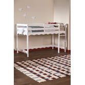 Temple &amp; Webster Wavy Pine Wood Single Loft Bed
