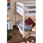 Temple &amp; Webster Wavy Pine Wood Single Loft Bed