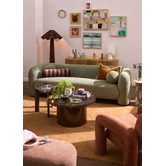 Temple &amp; Webster Serena 3 Seater Boucle Sofa