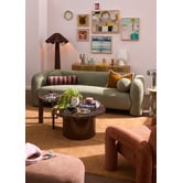 Temple &amp; Webster Sutton Linen Floor Lamp