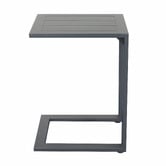 Temple &amp; Webster Felix Aluminium C Shape Outdoor Side Table