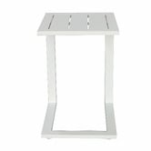 Temple &amp; Webster Felix Aluminium C Shape Outdoor Side Table