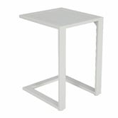 Temple &amp; Webster Felix Aluminium C Shape Outdoor Side Table