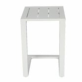 Temple &amp; Webster Felix Aluminium C Shape Outdoor Side Table