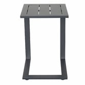 Temple &amp; Webster Felix Aluminium C Shape Outdoor Side Table