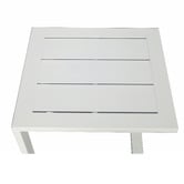 Temple &amp; Webster Felix Aluminium C Shape Outdoor Side Table