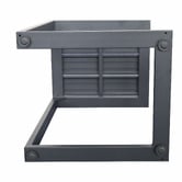 Temple &amp; Webster Felix Aluminium C Shape Outdoor Side Table