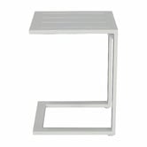 Temple &amp; Webster Felix Aluminium C Shape Outdoor Side Table
