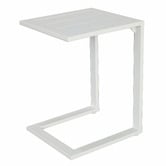 Temple &amp; Webster Felix Aluminium C Shape Outdoor Side Table