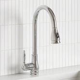 Temple &amp; Webster Bowral 830mm Double Fireclay Sink &amp; Pull-Out Mixer Package