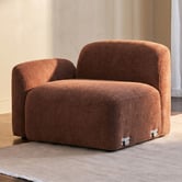 Temple &amp; Webster Cami Chenille Left Corner Lounge Chair