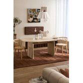 Temple &amp; Webster Julius Travertine-Look Extendable Dining Table