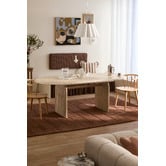 Temple &amp; Webster Julius Travertine-Look Extendable Dining Table