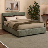 Temple &amp; Webster Mallo Upholstered Bed Frame