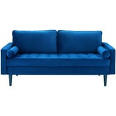 Temple &amp; Webster Stockholm 3 Seater Velvet Sofa