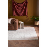 Temple &amp; Webster Cloud White Heather Hand-Woven Wool Rug
