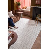 Temple &amp; Webster Cloud White Heather Hand-Woven Wool Rug