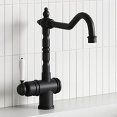 Temple &amp; Webster Bowral 830mm Double Fireclay Sink with Traditional Mixer &amp; Pot Filler Package