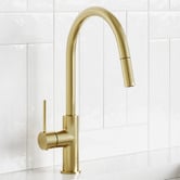 Temple &amp; Webster Bowral 830mm Double Fireclay Sink &amp; Pull-Out Mixer Package