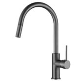 Temple &amp; Webster Bowral 830mm Double Fireclay Sink &amp; Pull-Out Mixer Package