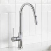 Temple &amp; Webster Bowral 830mm Double Fireclay Sink &amp; Pull-Out Mixer Package