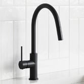 Temple &amp; Webster Bowral 830mm Double Fireclay Sink &amp; Pull-Out Mixer Package