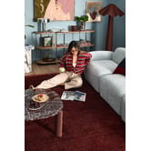 Temple &amp; Webster Suki Striped Hand-Woven Wool-Blend Rug