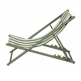 Temple &amp; Webster Cabana Recliner Deck Chair