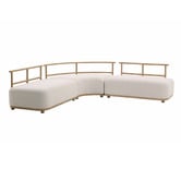 Temple &amp; Webster 5 Seater Soluna Outdoor Corner Modular Sofa