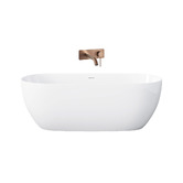 Temple &amp; Webster Avalon Egg Acrylic Bath &amp; Bronze Wall Mixer Package