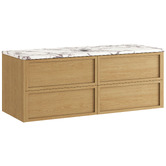 Temple &amp; Webster Viola-Look 1200mm Wall Hung Single Vanity