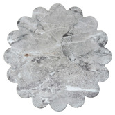 Temple &amp; Webster Flora Faux Marble Outdoor Side Table