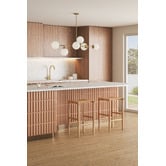 Temple &amp; Webster Remy Frosted Glass 6 Light Pendant