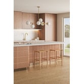 Temple &amp; Webster Remy Frosted Glass 6 Light Pendant