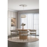 Temple &amp; Webster Scale Steel Capiz Shell Pendant Light