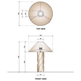 Temple &amp; Webster Amalfi Cast Stone Table Lamp