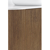 Temple &amp; Webster Nomad 460mm Walnut Wall Hung Single Vanity