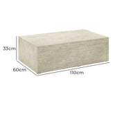 Temple &amp; Webster Milly Stone-Look Coffee Table