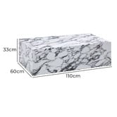 Temple &amp; Webster Milly Stone-Look Coffee Table