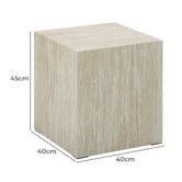 Temple &amp; Webster Milly Stone-Look Side Table