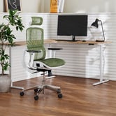Temple &amp; Webster Leo Electric Sit &amp; Stand Corner Desk