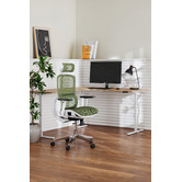 Temple &amp; Webster Leo Electric Sit &amp; Stand Corner Desk