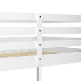 Temple &amp; Webster Hazel Pine Wood Single Loft Bed with Desk
